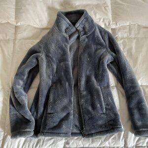 Silver/purple fleece jacket - Size S